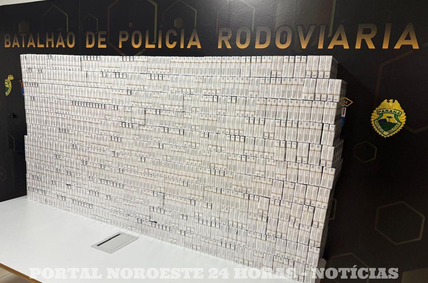 PRE e PF Apreendem Contrabando de Cigarros e Prendem Foragido em Floresta (PR)