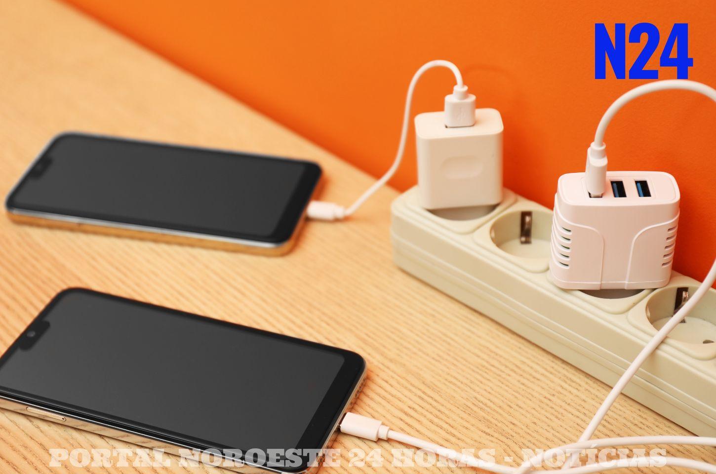 Corpo de Bombeiros alerta para riscos de acidentes com carregadores de celular