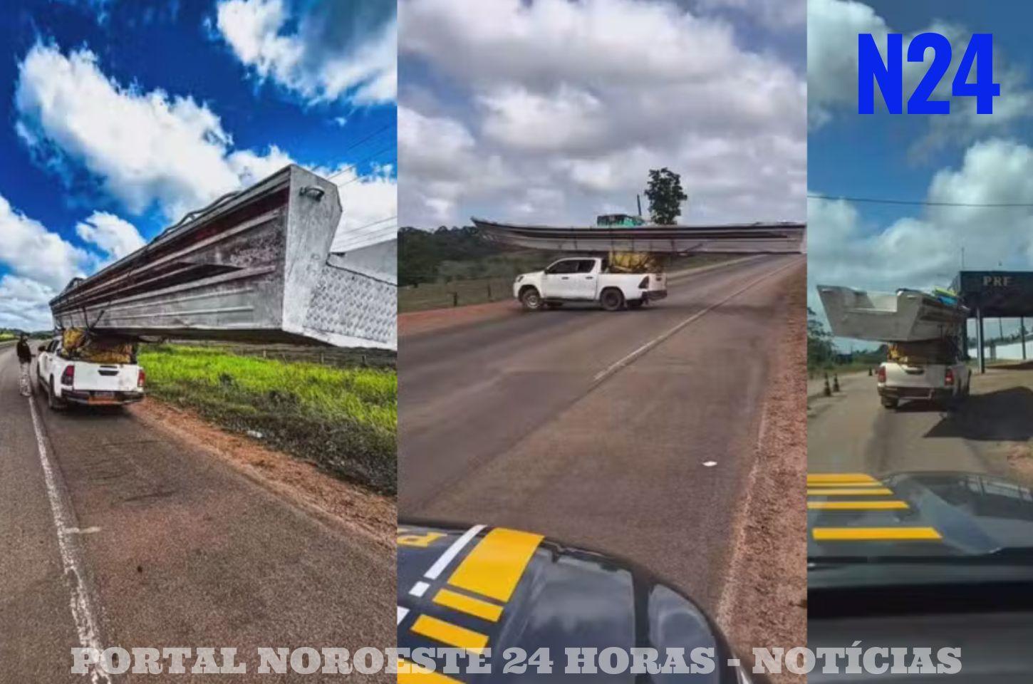 Perigo nas Estradas: PRF Flagra Embarcação Sendo Transportada de Forma Irregular no Amapá