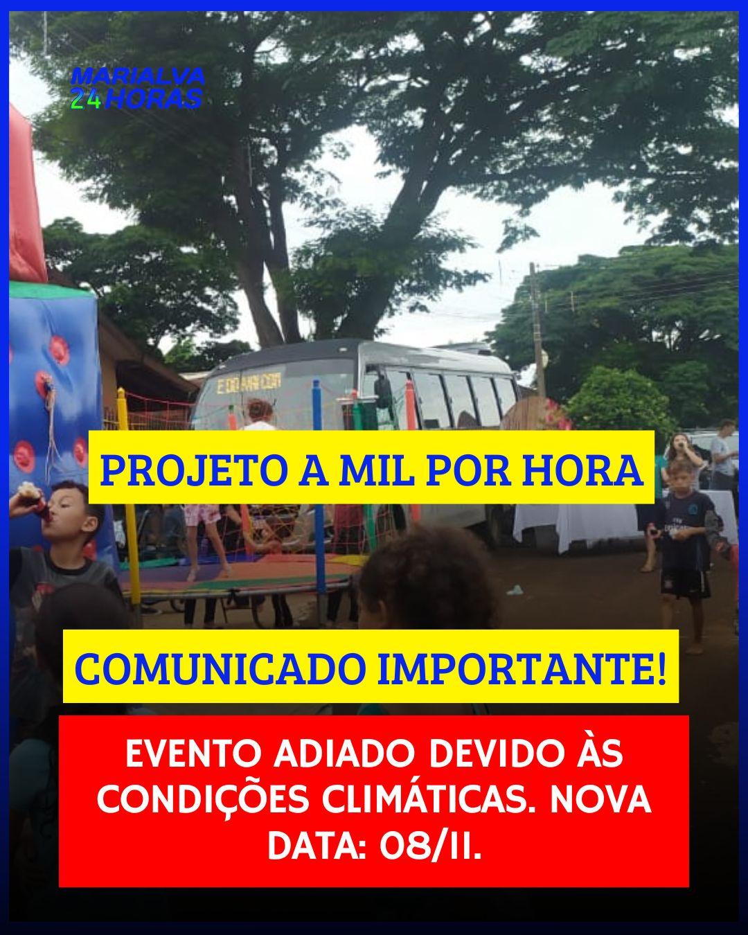 Evento Adiado Devido às Condições Climáticas. Nova Data: 08/11.
