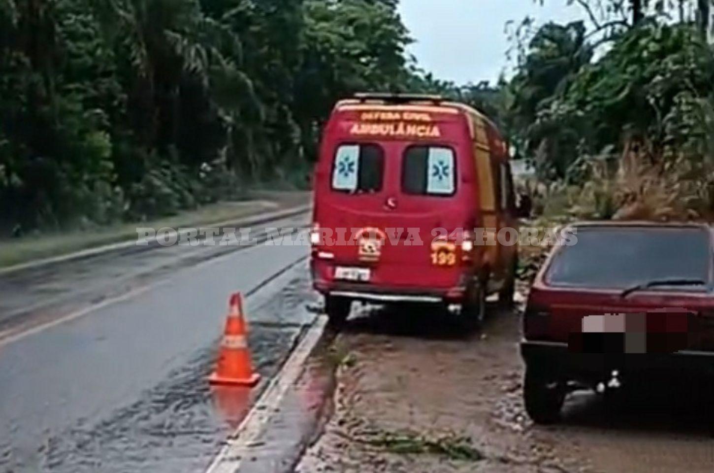 Colisão Traseira na PR-455 Deixa Jovem de 20 Anos Ferida em Marialva
