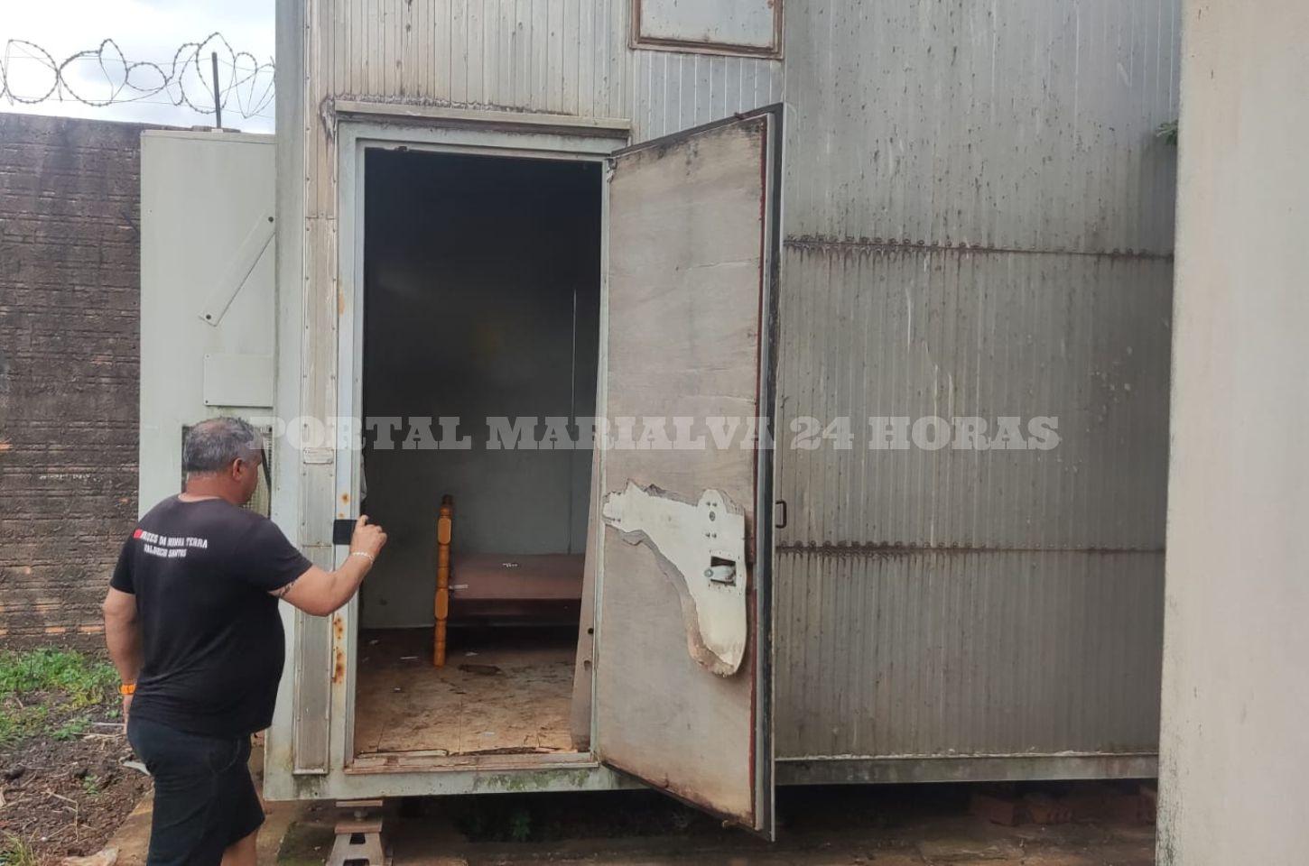 SAMU, GCM e Defesa Civil de Marialva mobilizam resgate de homem preso em base de energia/telefonia