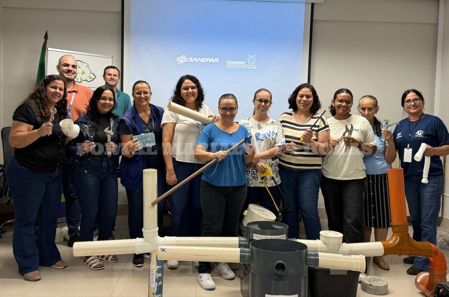 Sanepar promove curso de manutenção hidráulica exclusivo para mulheres na nossa região