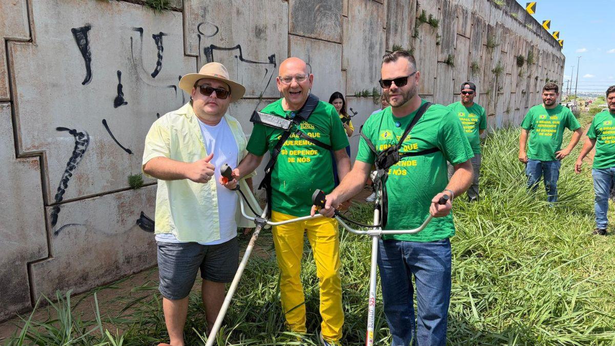 Luciano Hang faz mutirão de limpeza em Maringá e convoca população para inaugurar 3ª Havan neste sábado