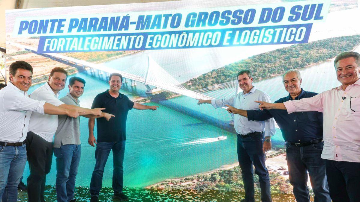 Nova ponte de R$ 1,3 bilhão ligará o Paraná ao Mato Grosso do Sul e encurtará rota em 100 km