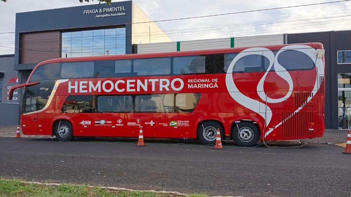 Campanha de doação de sangue acontece hoje em Marialva com unidade móvel do Hemocentro
