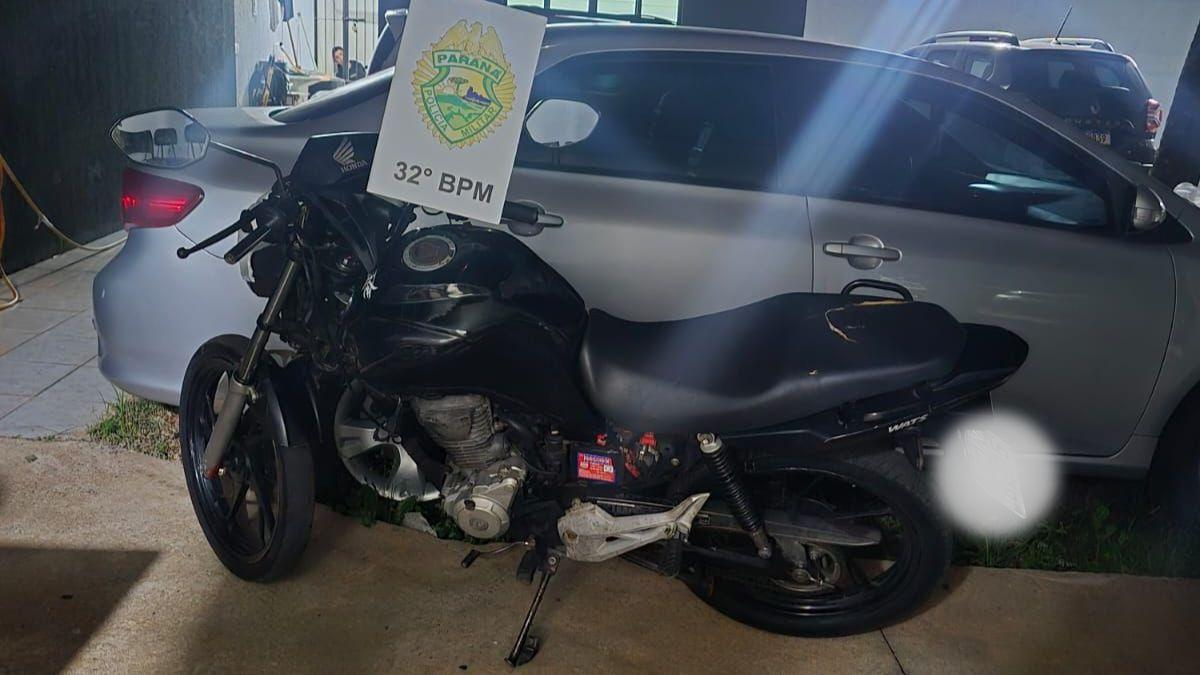 ROTAM recupera moto com alerta de furto e apreende menor em Mandaguari