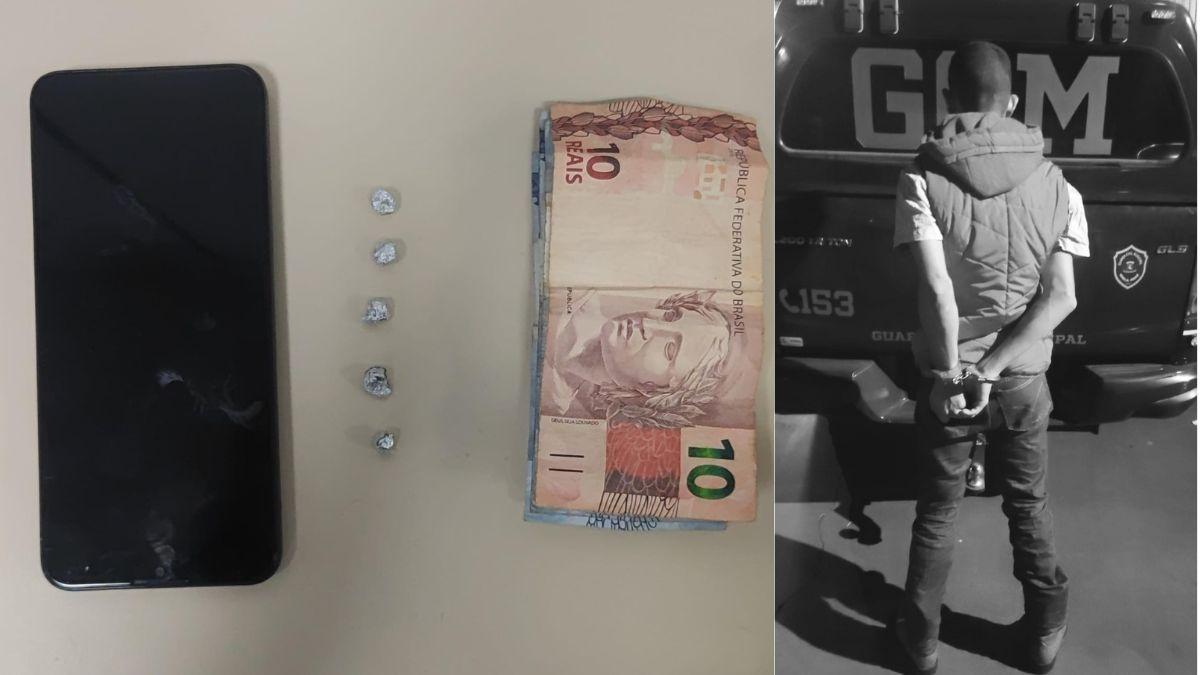 GCM de Marialva prende homem com tornozeleira eletrônica após fuga durante operação contra o tráfico