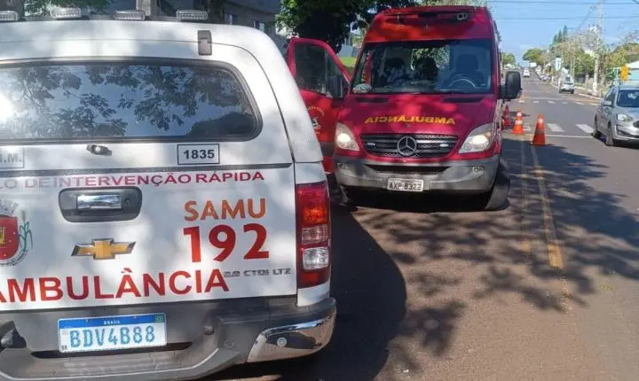 Ciclista fica ferido em acidente com motocicleta em Marialva