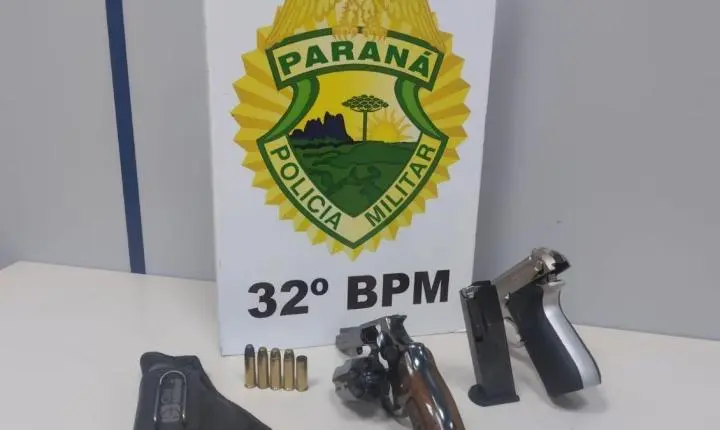 Discussão em espaço de Beach Tênis termina com homem preso e duas armas apreendidas pela PM em Marialva