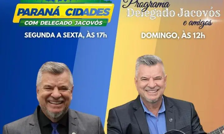 Programação do Canal 10 de Maringá volta com rede ampliada e com participação do Delegado Jacovós