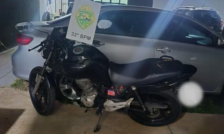 ROTAM recupera moto com alerta de furto e apreende menor em Mandaguari